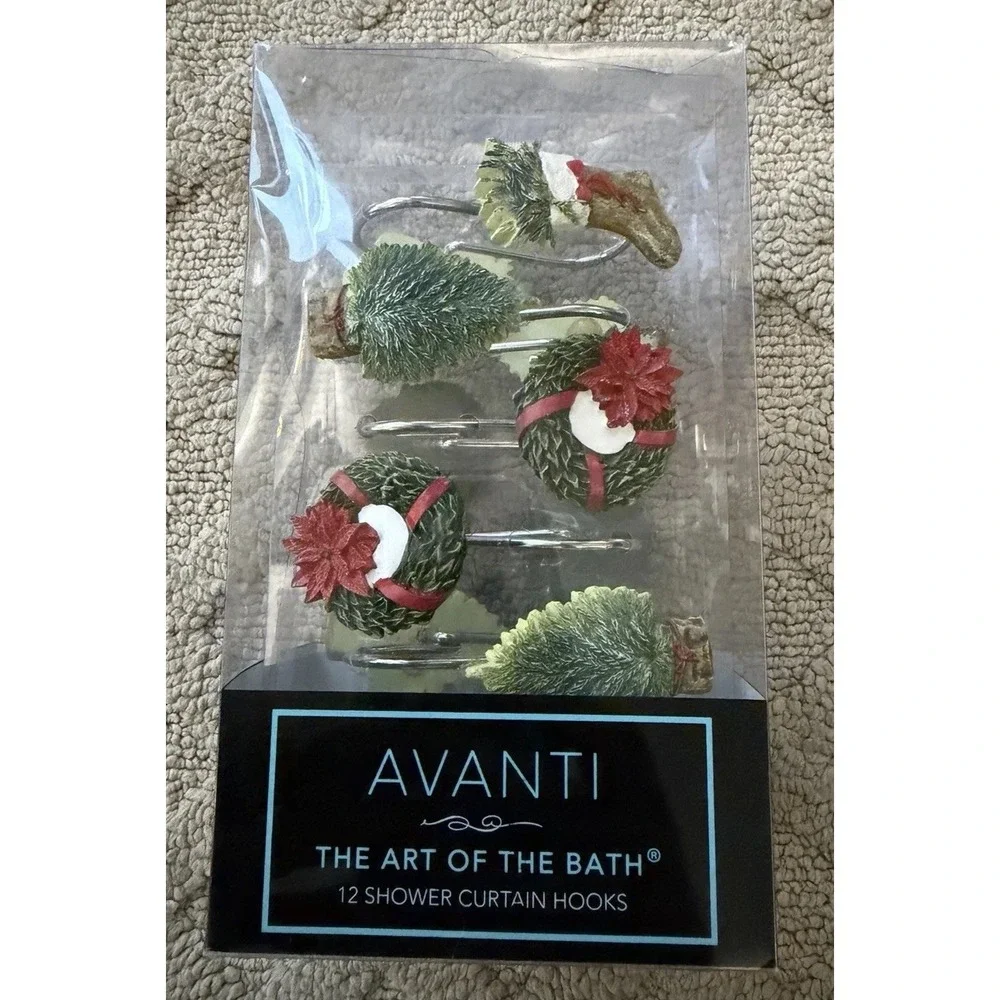 Avanti Farmhouse Holiday Shower‎ HOOKS